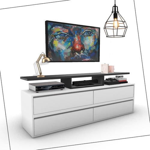 Mueble Para Tv Living Organizador Modular Moderno 130