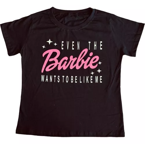 Camiseta T Shirt Barbie Girl Feminina Adulto Algodão 2023