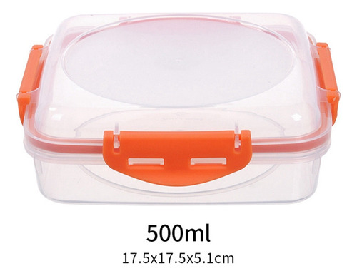 Recipientes Para Sándwiches, 3 Unidades, Aptos Para Microond