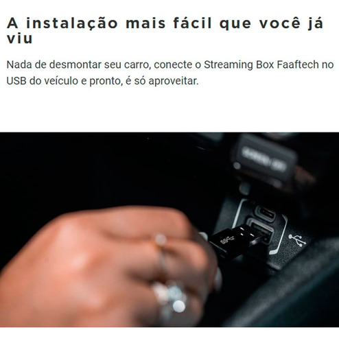 Streaming Box Faaftech Carplay Android Auto Sem Fio Youtube