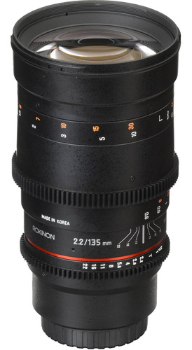 Rokinon 135mm T2.2 Cine Ds Lente Para Nikon F Mount