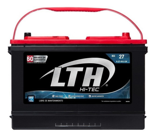 Bateria Lth Hi-tec Dodge Ram 2500 1998 - H-27-810