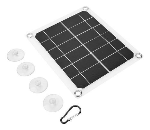 Panel Solar Portátil Crystally-10w Con Doble Usb 5v 2a, Sola