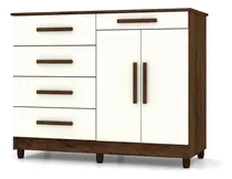 Comprar Cômoda Sapateira Quarto 05 Gavetas E 02 Portas Livia Imbuia