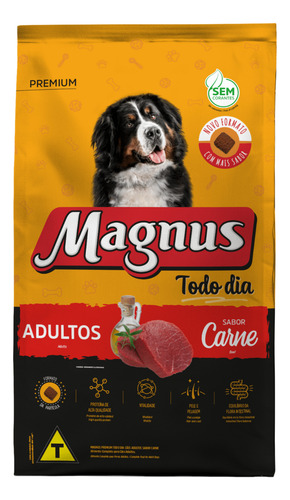 Ração Magnus Todo Dia Sabor Carne 3kg