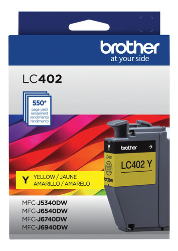 Cartucho De Tinta Brother Lc402ys 550 Páginas Amarillo