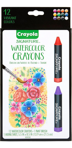 Crayola Signature Premium Acuarela Lápices De Colores Y Pinc