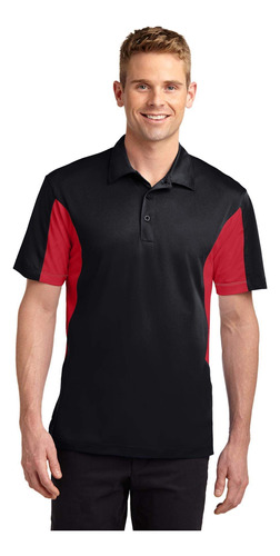 Sport-tek Polo Deportivo Para Hombre Bloqueo Lateral