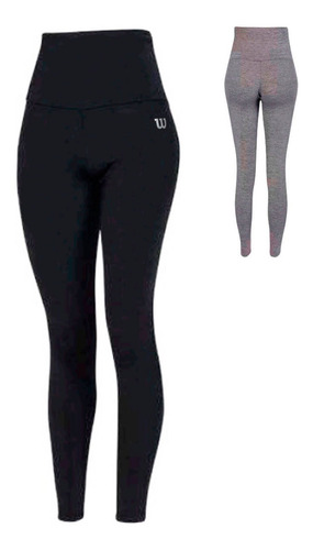 Imagen 8 de 10 de Calza Deportiva Mujer Wilson Chupin Tiro Alto Fitness Gym