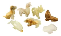 Comprar Lote X 7 Esculturas De Piedra Onix  , Hechas A Mano
