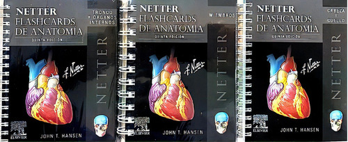 Libro - Netter Flashcard Anatomia 3 Vols. Elsevier