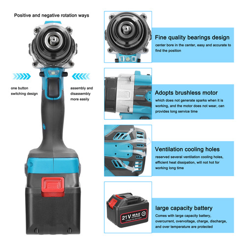 Taladro Eléctrico, Velocidad De Control De Taladro, 21 V, Pa