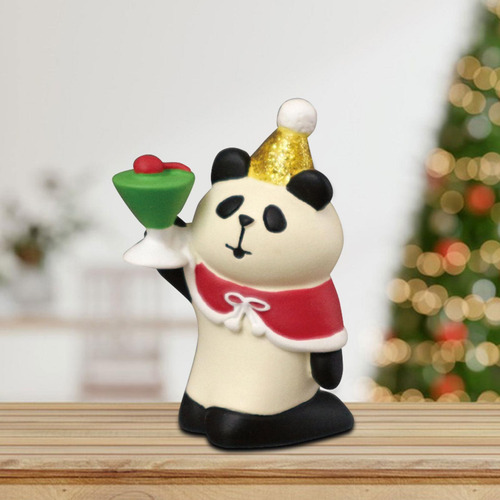 3 Estatua Navideña En Miniatura, Figura De Animal, Panda