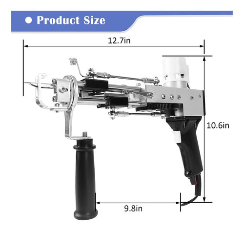 Tufting Gun 2 En 1,pistola De Alfombra Eléctrica Para Tejer