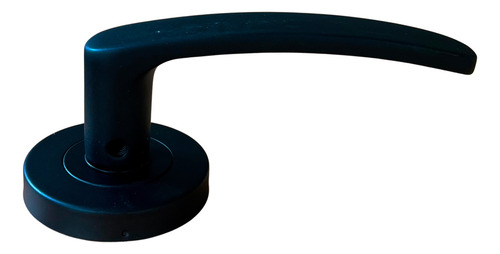 Manija Florencia Negro Mate Picaporte Doble Ac. Inox. Yale Negro Mate