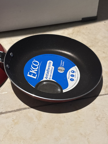 Sartén Ecko Antiadherente Aluminio Chico Y Mediano