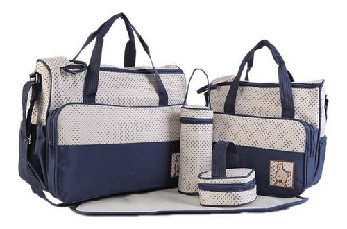 Kit Pañaleras Bolsos Maternales Modernos Para Bebes 5 Piezas