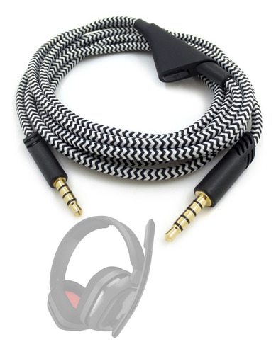 For Astro A40 2.0m Tr Inline Mute Talkback Audio Cable Cord