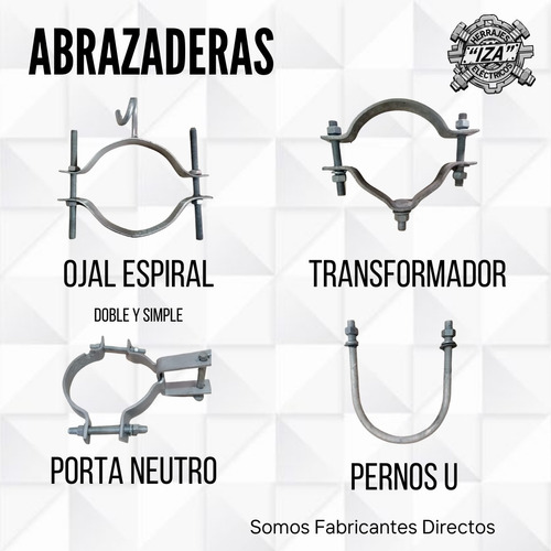 Abrazaderas, Herrajes Eléctricos, Fibra Óptica Y Telefónico