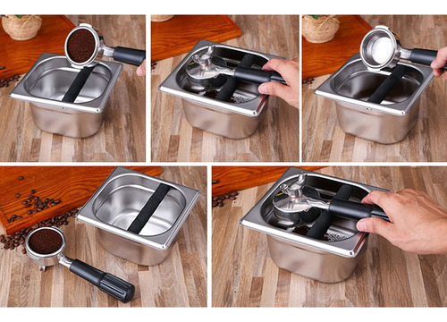 Coffee Knock Box, Espresso Knock Box, Café De Acero Inoxidab