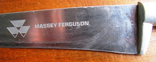 Imagen 3 de 5 de Cuchillo Antiguo Sellado Massey Ferguson Hoja 0.15 Cabo 0.11