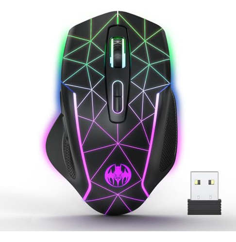 Paquete De Ratones Inalámbricos Para Juegos Con Rgb Y Mouse