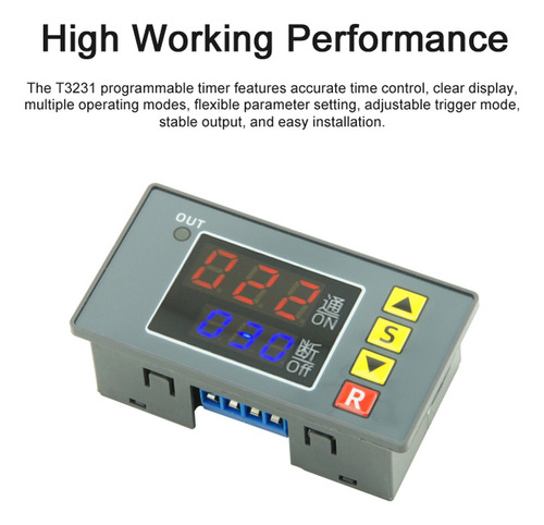 Controlador De Tempo Programável Operação Manual Externa