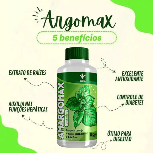 Amargomax Suplemento Alimentar Nutricional Bonifica Chá misto 100% Natural