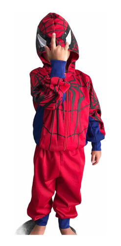 Conjunto Pants Hombre Araña Spiderman Pantalón / Chamarra
