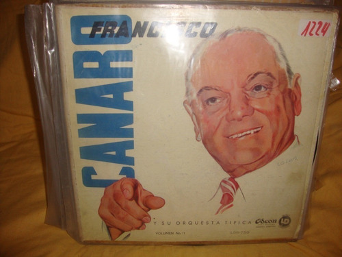 Vinilo Francisco Canaro Volumen 11 Lds 750 Odeon T2