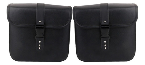 * . 1 Par Alforjas Laterales Silla Cuero Pu For Motocicleta