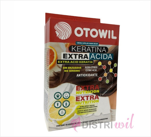 Imagen 5 de 7 de Keratina Extra Acida C/ Acido Citrico Sin Enjuague Caja X48u