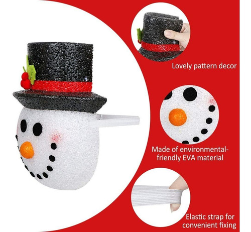 Imagen 4 de 7 de Adorno Navideño De Aerwo Snowman