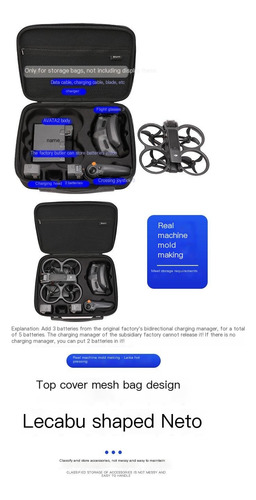 Adecuado Para Dji Avata 2 Flying Kit Bolsa De Almacenamiento