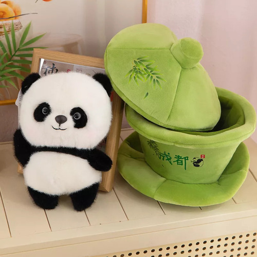 H Regalo De Recuerdo For Una Muñeca Panda Con Forma De Taza