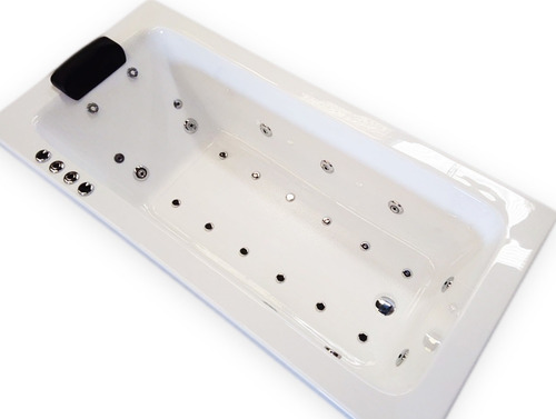 Hidromasaje Max Minimalista 170x80x45 26 Jets 1,5hp Almohada