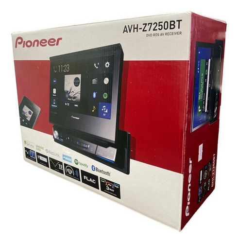 Dvd Player Retratil Pioneer Avh-z7250bt Carplay Android Waze