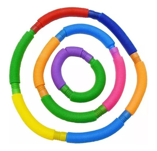 Pop Tube Ansiedad Estres - Caño Sensorial De 14 Cm Pack X 5