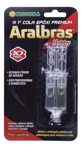 Adhesivo Epoxi  6gr Aralbras Hobby Blister