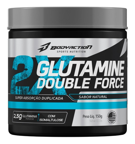 Glutamina - 150g - Double Force - Body Action - L Glutamine