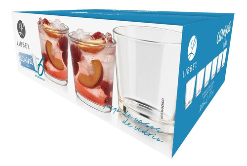 Set De 6 Vasos Cavana Bajos 386 Ml