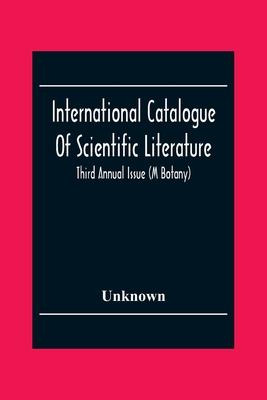 Libro International Catalogue Of Scientific Literature; T...