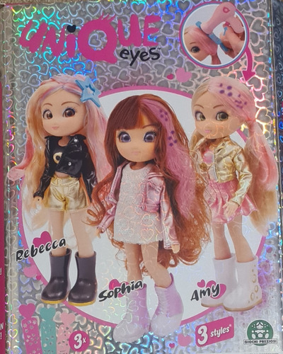 Muñeca Unique Eyes Wow Hair Amy