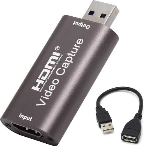 Tarjeta De Captura De Video Hdmi A Usb 1080p Para Graba...