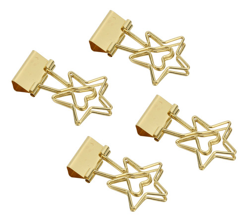 Pinzas De Papelería, 100 Unidades, Con Forma De Estrella, Hu