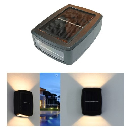 Aplique Solar De Pared Mini Decorativo Para  Exterior 