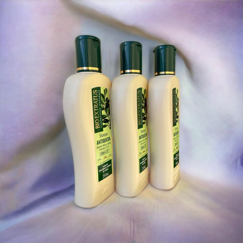 Kit 3 Shampoo Jaborandi 250ml Bio Extratus Antiqueda
