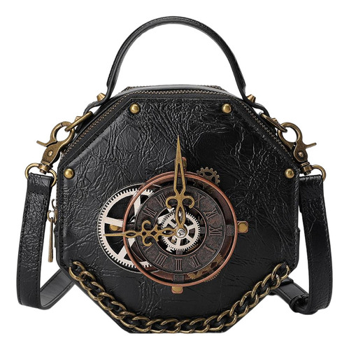 Perfect Bolso Cruzado Gótico Steampunk, Bolso De Mano Con