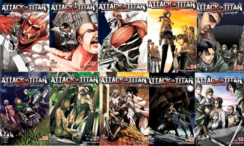 Manga, Kodansha, Pack Attack On Titan 1 Al 10 Ovni Press