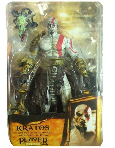 Figura Kratos God Of War Con Cabeza De Medusa Neca Blister